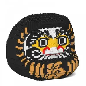 Jekca Blocs De Construction -poupee Daruma 2 Noire