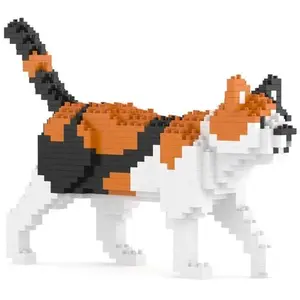 Jekca Blocs De Constructions  -mini Chat Calico pas cher