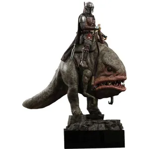 Comparateur de prix : Heo Pack 2 Figurines - Star Wars The Mandalorian - The Mandalorian & Blurrg 37 Cm