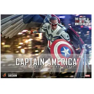 Comparateur de prix : Hot Toys Captain America 1:6 - Le Faucon et Le Soldat de l'hiver, Bleu