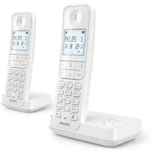 Téléphone fixe avec répondeur PHILIPS D2752W DUO pas cher