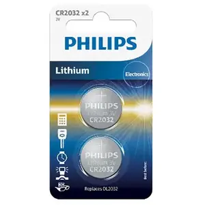 Batterie bouton lithium CR2032 blister de 2 Philips pas cher