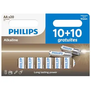 Philips Lot de 20 piles PHILIPS AAVendu parrakuten