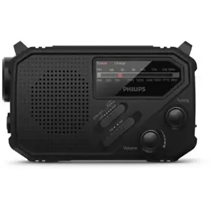Comparateur de prix : Radio portable Philips avec lampe torche Noir