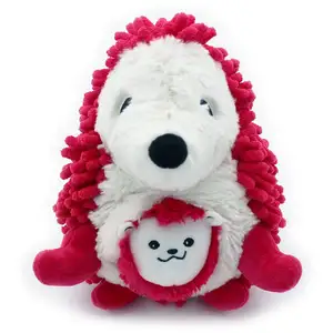 Les Déglingos Peluche Ptipotos-herisson maman bebe betterave pas cher