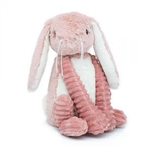 Peluche Lapin Rose Toudou Les Ptipotos - Les Déglingos pas cher