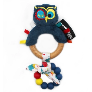 Comparateur de prix : Les Déglingos Anneau de dentition en silicone Astros le Hibou