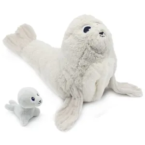 Peluche Ploufou maman et bébé Les Ptipotos (35 cm) pas cher