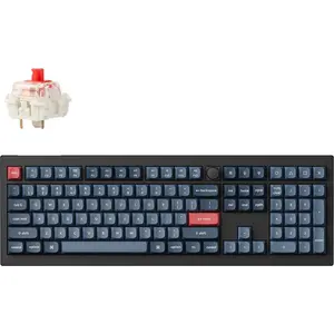 Keychron V6 Max (DE, Filaire, Sans fil), Clavier, Noir
