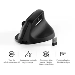 Souris - Keychron M5 - Sans fil - Verticale - 30000 DPI pas cher
