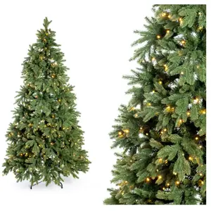 Evergreen Sapin de Noël Roswell Pin incl. LED 210 cm Haut Ø 122 cmVendu parkaufland