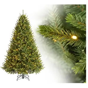 Evergreen Sapin de Noël artificiel Richmond Sapin avec LED Vert 228 cmVendu parkaufland