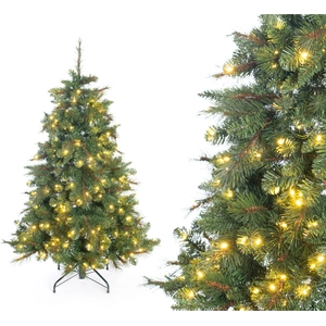 Evergreen Arbre de Noël artificiel Mesa épicéa incl. LED vert 180 cm pas cher