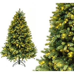 Evergreen Sapin de Noël artificiel Vermont Épicéa Avec LED Vert 180 cm pas cher