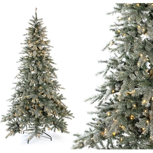 Evergreen sapin de Noël artificiel épicéa Frost vert 210 cm avec guirl...Vendu parkaufland