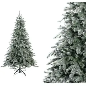 Evergreen sapin de Noël artificiel épicéa Frost vert/blanc 180 cm sans... pas cher