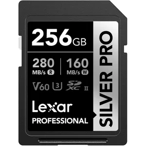 Comparateur de prix : Lexar Silver Pro Carte SD 256Go, Carte Memoire SDXC UHS-II, V60, U3, C...