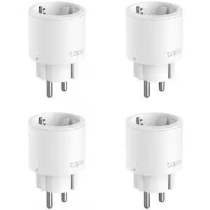 Tp-link - tapo nano prise connectée wifi, suivi de consommation, 16A type f, compatible avec alexa/google home, contrôler le ventilateur,