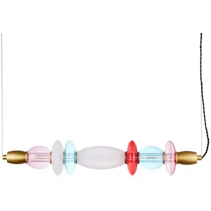 ELEMENTS LIGHTING - Suspension Léonor - Multicolore - Aluminium pas cher