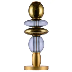 ELEMENTS LIGHTING - Lampe de table Léonor - Gris - Aluminium pas cher
