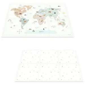 Tapis de jeu réversible 2 en 1 EEVAA Worldmap (120 x 180 cm)Vendu parberceau-magique