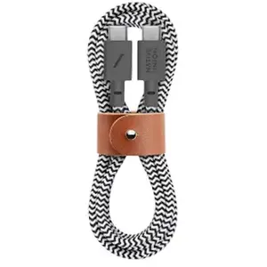 Comparateur de prix : Câble ceinture Native Union USB-C vers USB-C Zebra 1,2m