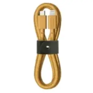 Comparateur de prix : NATIVE UNION Câble Eco Belt USB-C vers Lightning - 1,2m Jaune