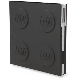 LEGO Autre Carnet avec verrou et stylo à encre gel - Noir 5009067 pas cher