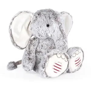 Kaloo Peluche elephant gris et rouge 25cm pas cher