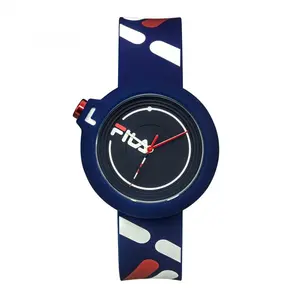 Montres mixtes Bracelet Silicone Bleu 38-6081-005 pas cher