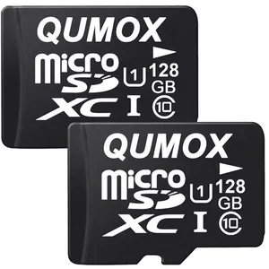 Comparateur de prix : 2pcs Micro SD SDXC 128Go classe 10 UHS-I Qumox 80Mo/s