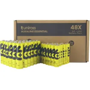 Pile UNIROSS x24 AA LR6 + x24 AAA LR03 pas cher