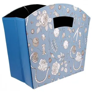 GENERIQUE Boite de rangement pliable style couture bleu - Distrifil(...) -