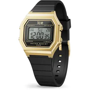 Montre Femme Ice-Watch ICE digit retro - Black gold - Small - 022064 pas cher