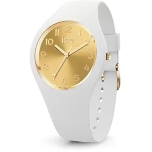 Ice-Watch Montre ICE WATCH - Femmes - 022583 - Blanc Silicone - Etanche 10 Atm - Cadran Doré pas cher