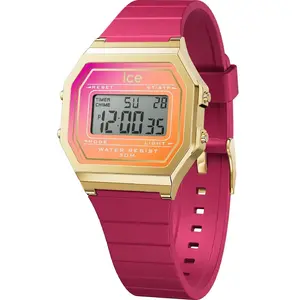 Ice-Watch Montre Femme ICE digit retro - Fuschia sunkissed - Small pas cher
