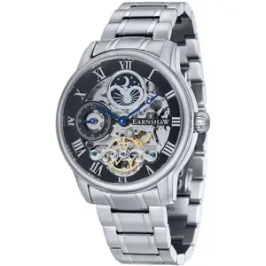 Montre - Earnshaw - ES-8006-11 - Automatique - Cuir Noir - Étanchéité 5 ATM pas cher