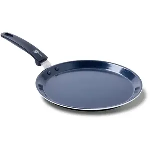Comparateur de prix : GreenPan CC000495-001 Crêpière, Aluminium, Noir, 46,6 x 28,5 x 7,2 cm