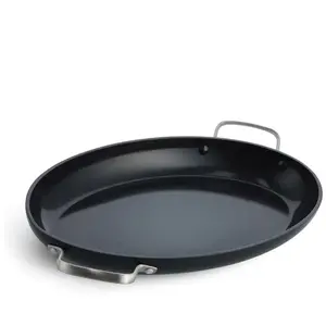 Poêle à poisson Copenhagen 40cm - Greenpan - Noir - Céramique pas cher