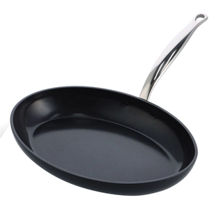Comparateur de prix : GreenPan Poêle à poisson Barcelona pro 33 cm en Céramique - - Noir - Céramique