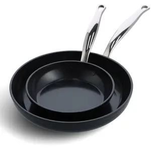 Comparateur de prix : Greenpan  - Set de 2 Poêles Barcelona pro 20 et 28 cm + protecteur