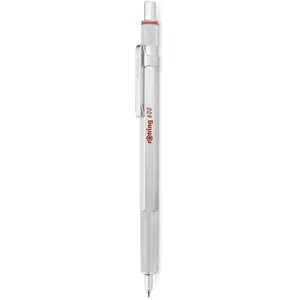 Comparateur de prix : rOtring 600 Stylo bille, Argent chromé, recharge noire pointe moyenne