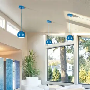 Comparateur de prix : Westinghouse Lighting 6101540 Suspension E27 Acier Bleu brillant