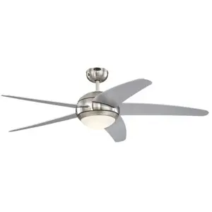 Comparateur de prix : Westinghouse - Ventilateur de plafond Bendan Argent 132 cm avec led