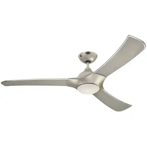 Ventilateur De Plafond Westinghouse ARIUS 132 Cm – Avec Télécommande Et Lumière – Chrome Et Noir