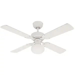 Westinghouse - Ventilateur de plafond Vegas Blanc avec éclairage