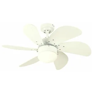 Westinghouse Ventilateur de plafond Turbo Swirl Blanc 76 cm pas cher