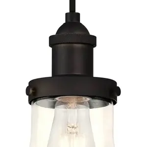 Comparateur de prix : Westinghouse - Suspension Goutte Bronze et Verre Clair