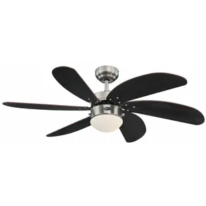 Westinghouse Ventilateur de plafond Turbo Swirl Chrome 105 cm pas cher