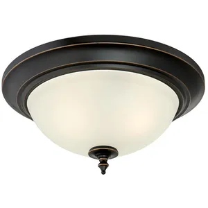 Lindby plafonnier Yonah, doré, métal, 40 cm, E27